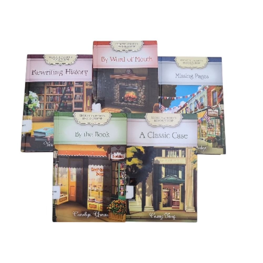 Secrets Marys Bookshop Mystery Series 5 Book Lot Hardcover Ex-library